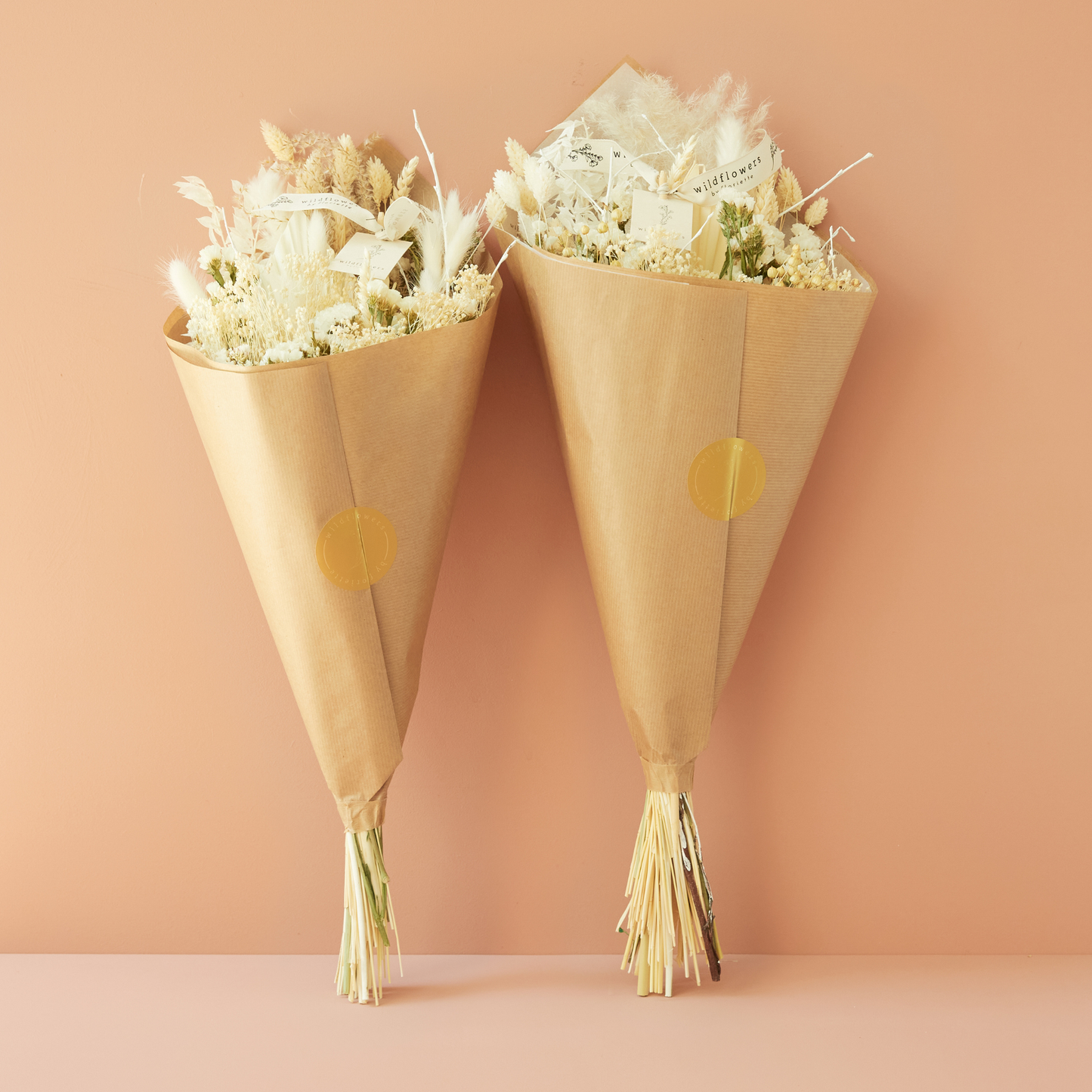 Trockenblumen - Feldstrauß Exclusive - Weiß