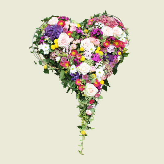 Blumenherz in Sommerfarben – Ein bunter Abschied