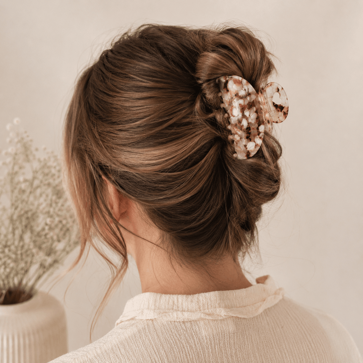 Haarspange Herz Almond