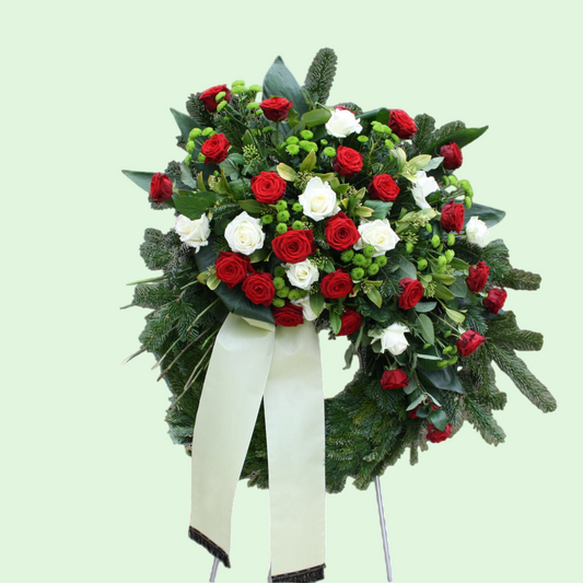 Trauerkranz mit Schleife - Ewige Erinnerung