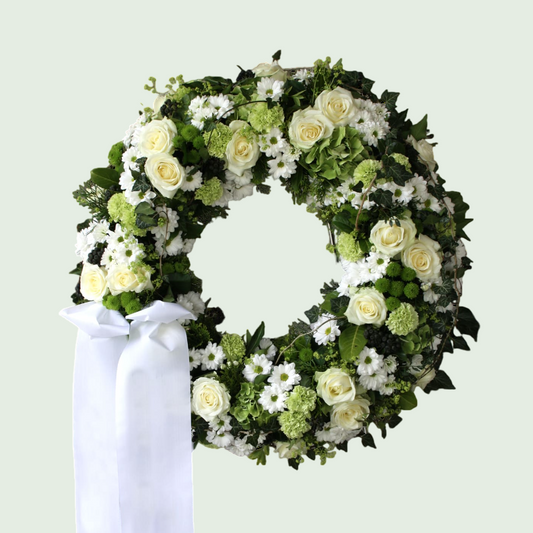 Trauerkranz mit Schleife - Ewiger Frieden