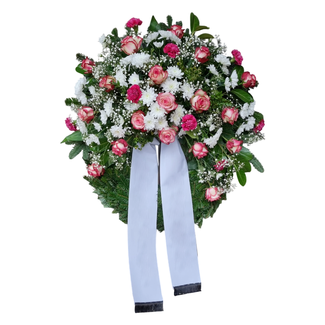 Trauerkranz mit Schleife - In liebevollem Gedenken