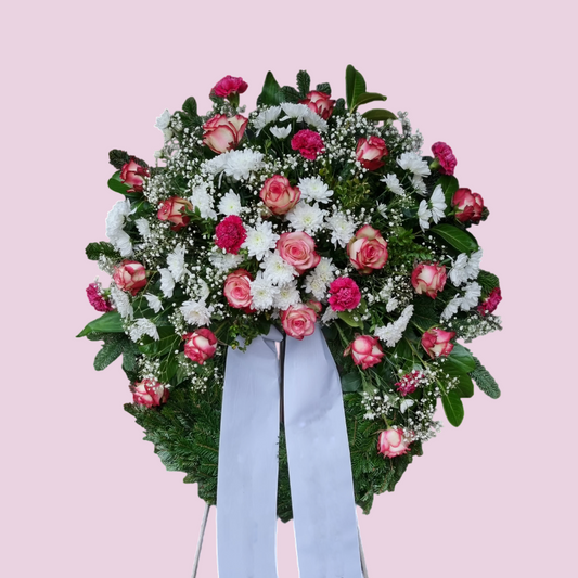 Trauerkranz mit Schleife - In liebevollem Gedenken