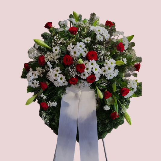 Trauerkranz mit Schleife - Liebe & Dankbarkeit