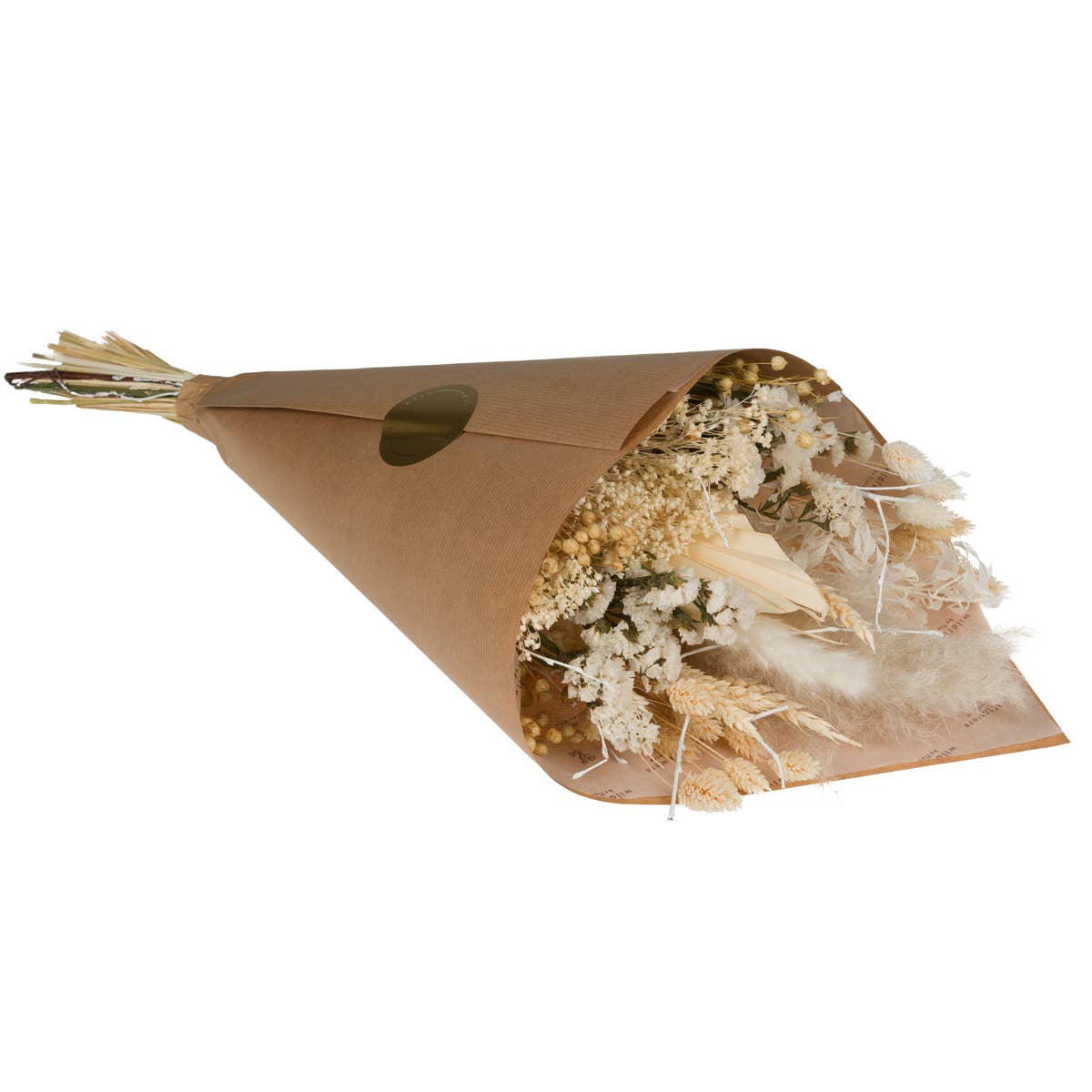 Trockenblumen - Feldstrauß Exclusive - Weiß