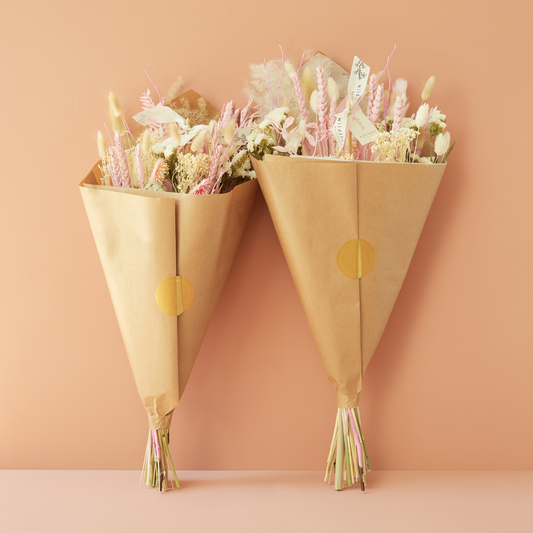 Trockenblumen - Feldstrauß Exclusive - Blush