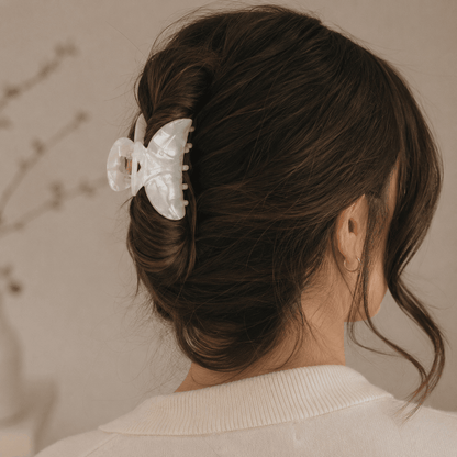 Haarspange Herz Pearl