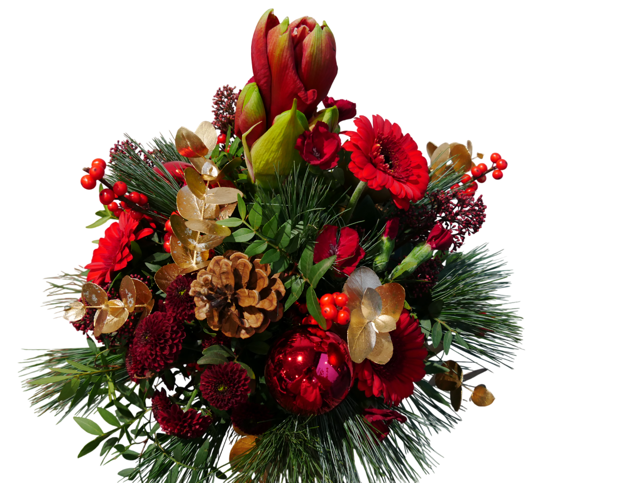 Saisonstrauß - Mrs. Santa