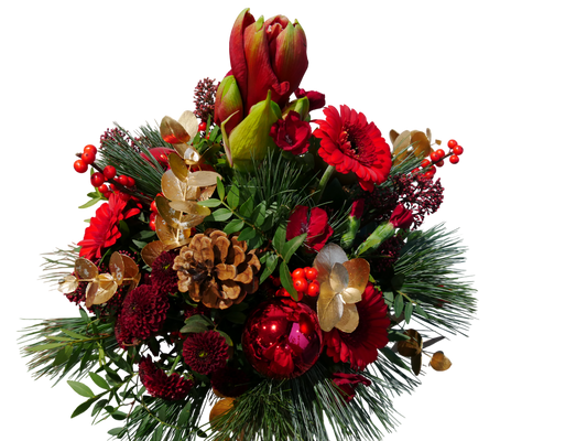 Saisonstrauß - Mrs. Santa