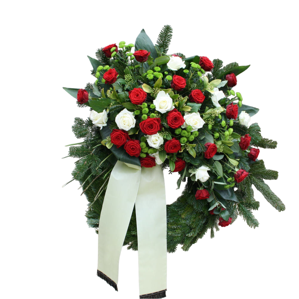 Trauerkranz mit Schleife - Ewige Erinnerung