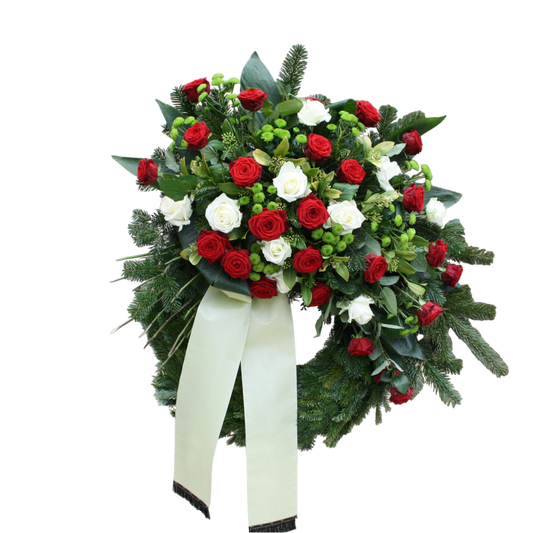 Trauerkranz mit Schleife - Ewige Erinnerung