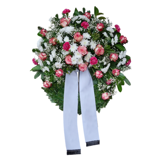 Trauerkranz mit Schleife - In liebevollem Gedenken