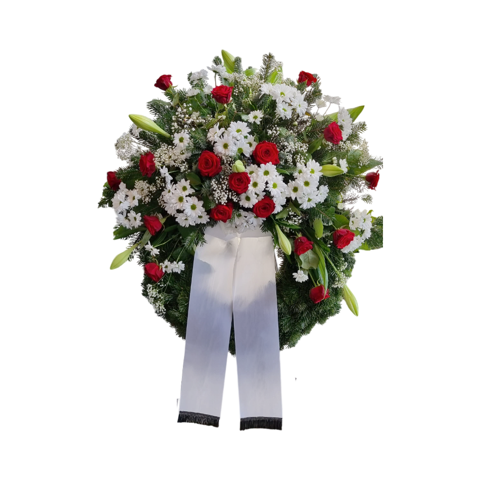 Trauerkranz mit Schleife - Liebe & Dankbarkeit