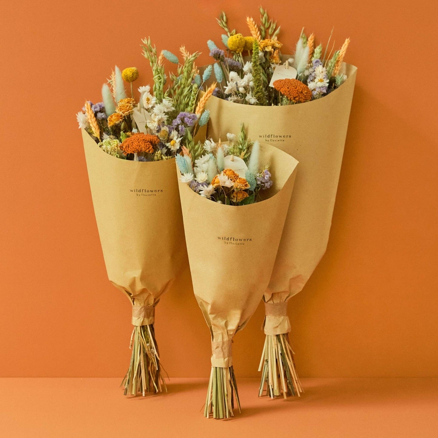 Trockenblumen - Feldstrauß - Pastellfreude