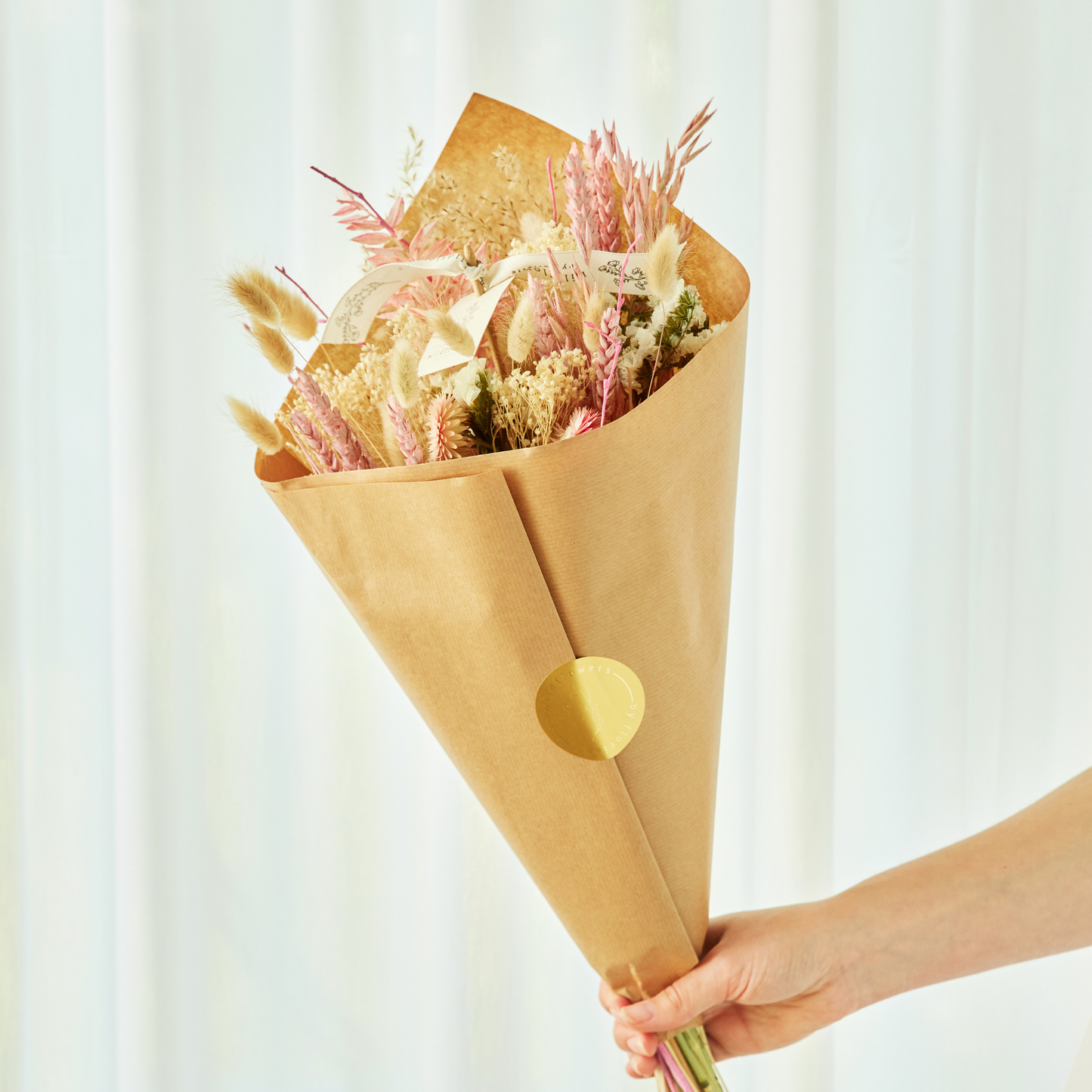 Trockenblumen - Feldstrauß Exclusive - Blush